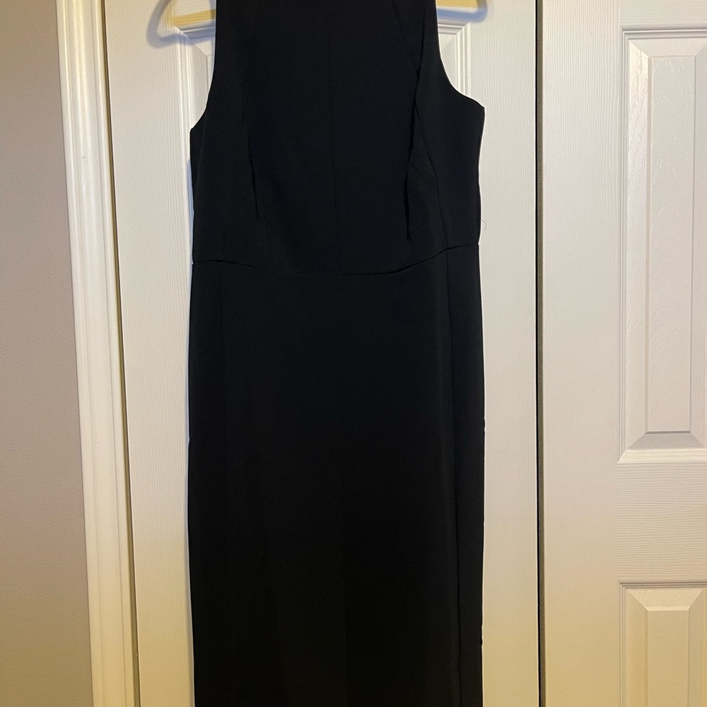 Ann Taylor Black Midi Dress